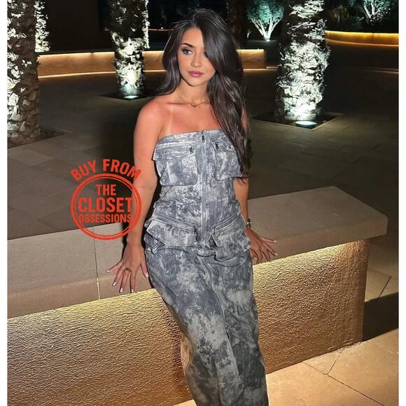 ZARA Blogger Favorite Strapless Utility Midi Dress NWT โ Cotton Cargo Chic, Sz M - Picture 8 of 16